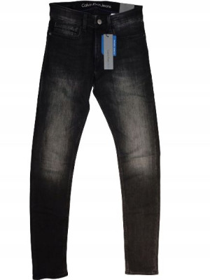 Czarne spodnie jeansowe Calvin Klein skinny 29/34