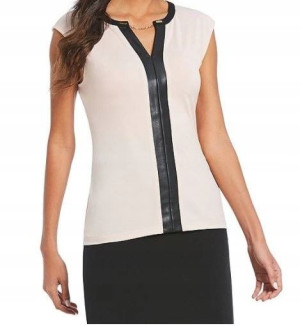 Kremowa elegancka bluzka damska Calvin Klein S
