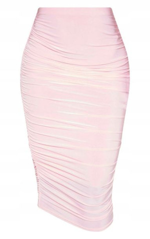 PRETTYLITTLETHING spódnica różowa midi 38
