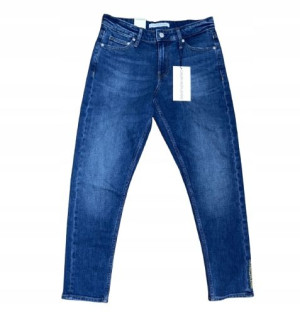 Ciemno niebieskie jeansy damskie Calvin Klein 26W