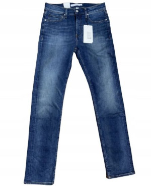 Ciemno niebieskie jeansy męskie Calvin Klein 32/34