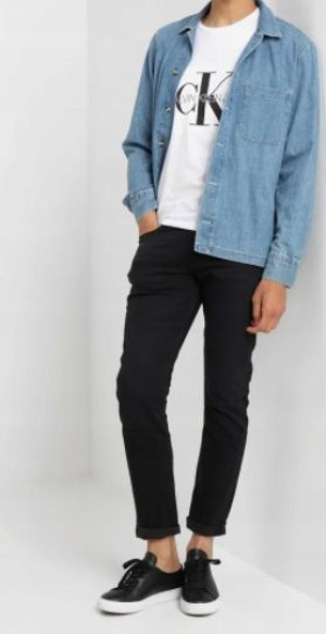 Czarne spodnie jeans Calvin Klein Jeans 30/34