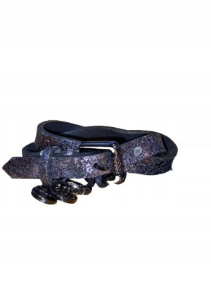 Czarna skórzana bransoletka DIESEL AMIDNIGHT TWIST