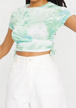 Zielony crop top PRETTY LITTLE THING 36