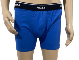 Niebieskie bawełniane bokserki logo MEXX XXL
