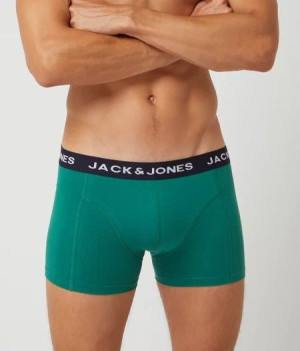 Bawełniane zielone bokserki Jack&Jones S