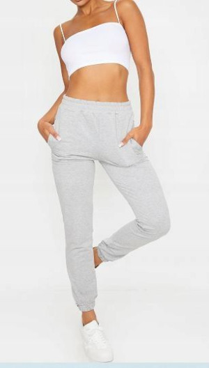 PrettyLittleThing Krótki biały crop top 40