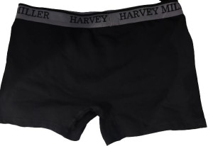 Bawełniane czarne bokserki męskie Harvey Miller M
