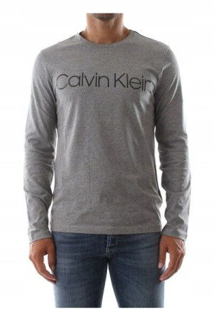 Bawełniany szary longsleeve męski Calvin Klein XXL