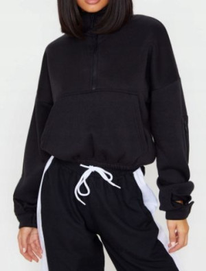 Czarna bluza oversize Pretty Little Thing L