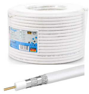 Kabel antenowy koncentryczny RG6 135dB 1,1mm 50m 4K DVB-T2