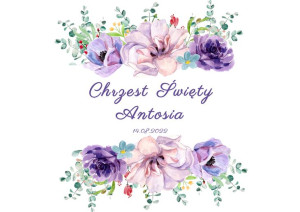 PLAKAT powitanie gości CHRZEST ŚWIĘTY 60x85cm A1