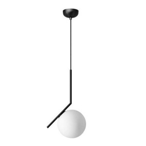 2x Lampa wisząca sufitowa kula nowoczesna czarna