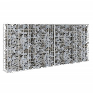Ściana Gabionowa, Mur, Kosz Gabion Stal Galwanizowana 200 X 20 X 85 Cm