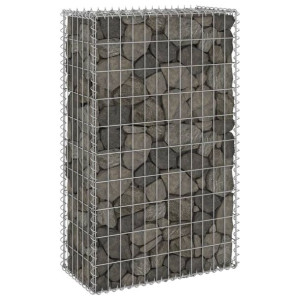 Ściana Gabionowa, Mur, Kosz Gabion Stal Galwanizowana 60 X 30 X 100 Cm