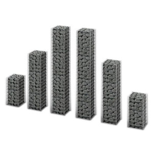 6x Słupek Kosz Gabionoway, Gabion Stal Galwanizowana 25 X 25 X 50, 100, 150