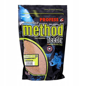 PROFESS Zanęta METHOD + Pellet - TRUSKAWKA - BANAN