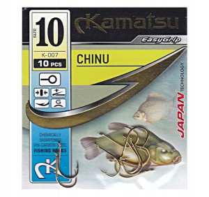 Haczyki KAMATSU Japan - CHINU Gold - Kółko nr 10