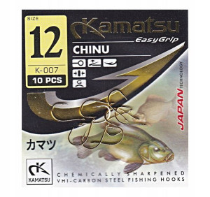 Haczyki KAMATSU Japan - CHINU Gold - Kółko nr 12