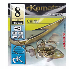 Haczyki KAMATSU Japan - CHINU Gold - Kółko nr 8