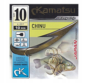 Haczyki KAMATSU Japan - CHINU Gold - Łopatka nr 10