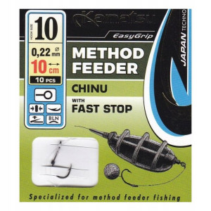 Haczyki KAMATSU Method Feeder CHINU - STOPER nr 10