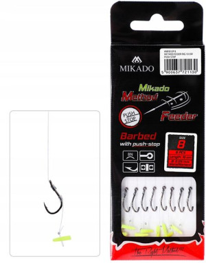 Haczyki Method Feeder MIKADO - Żyłka z STOPER nr 8