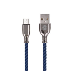 Forever kabel Tornado USB - microUSB 1,0 m 3A granatowy