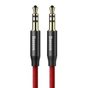 Baseus kabel audio Yiven M30 jack 3,5 mm-jack 3,5 mm 1,0 m czerwono-czarny
