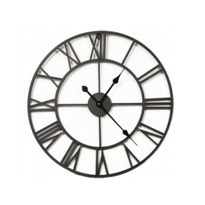 DUŻY METALOWY Zegar Ścienny 60 CM Cichy Mechanizm