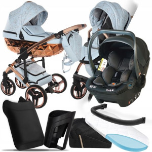 Wózek 3w1 Junama Heart Błysk 05 I Babysafe York
