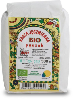 Kasza Jęczmienna Pęczak Bio 500 G - Babalscy