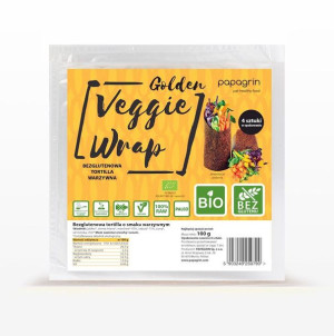 Tortilla Wraps Warzywna Złota Bezglutenowa Bio 100 G - Papagrin