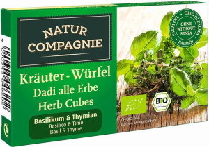 Bulion - Kostki Ziołowe Z Bazylią I Tymiankiem Bio 80 G - Natur Compagnie