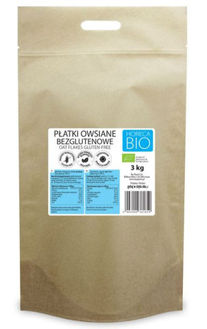 Płatki Owsiane Bezglutenowe Bio 3 Kg - Horeca