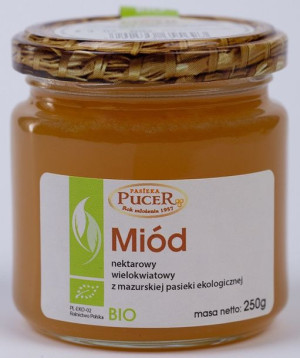 Miód Nektarowy Wielokwiatowy Bio 250 G - Pasieka Pucer