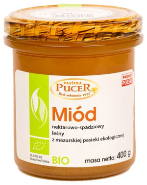 Miód Nektarowo - Spadziowy Leśny Bio 400 G - Pasieka Pucer