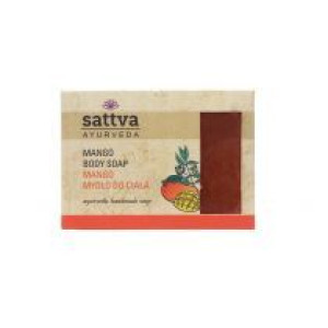Mydło W Kostce Do Ciała Mango 125 G - Sattva