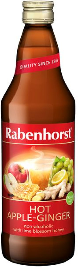 Napój Zimowy Na Ciepło Jabłko - Imbir - Miód Lipowy Bio 750 Ml - Rabenhorst