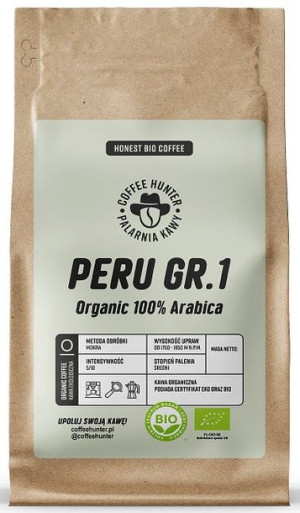 Kawa Ziarnista Arabica 100 % Peru Bio 250 G - Coffee Hunter