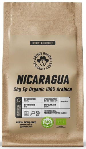 Kawa Ziarnista Arabica 100 % Nikaragua Bio 250 G - Coffee Hunter