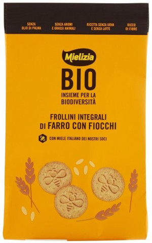 Ciastka Frollini Orkiszowe Pełnoziarniste Bio 300 G - Mielizia