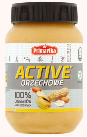 Pasta Z Prażonych Orzeszków Ziemnych Active Bezglutenowa 470 G - Primavika