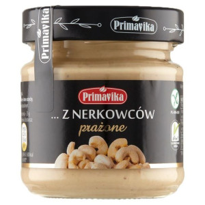 Pasta Z Prażonych Orzechów Nerkowca Bezglutenowa 185 G - Primavika