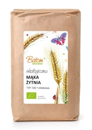 Mąka Żytnia Chlebowa Typ 720 Bio 1 Kg - Batom