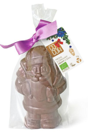 Mikołaj Z Czekolady Creamy Z Solą Bio 75 G - Cocoa (produkt Sezonowy)