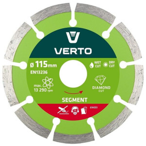 VERTO Tarcza diamentowa segmentowa 115MM