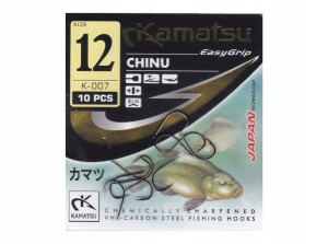 Haczyki KAMATSU Japan - CHINU Black- Łopatka nr 12