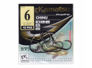 Haczyki KAMATSU Japan - CHINU Black- Łopatka nr 6