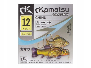 Haczyki KAMATSU Japan - CHINU Gold - Łopatka nr 12